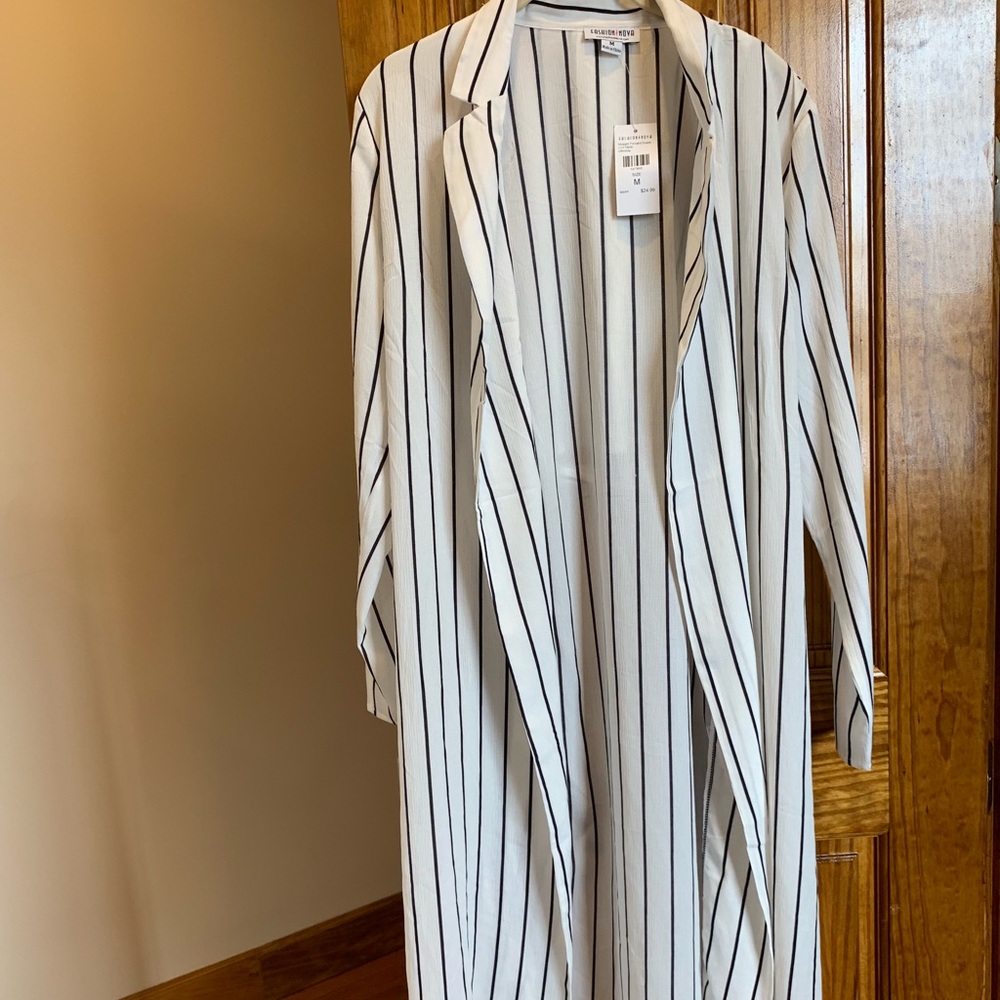 FashionNova striped cardigan